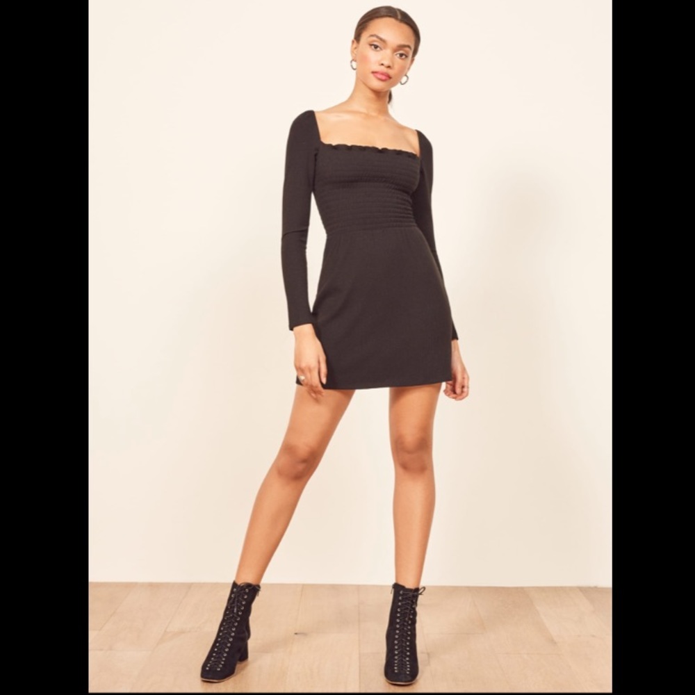 Reformation Jagger Dress | Square Neck Smocked